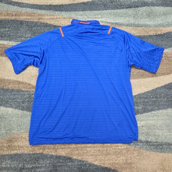 Nike Team Florida Gators Polo Shirt Men’s XL Dri-FIT Authentic Blue Orange - Picture 2 of 6